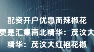 配资开户优惠而辣椒花椒的搭配更是汇集南北精华：茂汶大红袍花椒